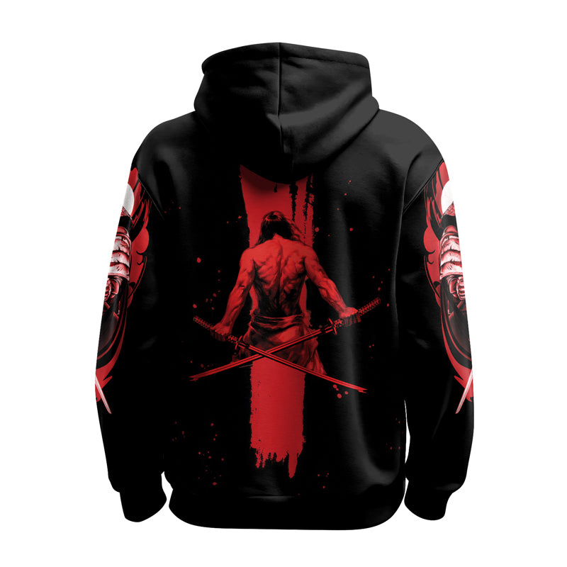 Rashninja Katana Master Samurai Swordplay AOP Hoodie | Samurai Hoodie