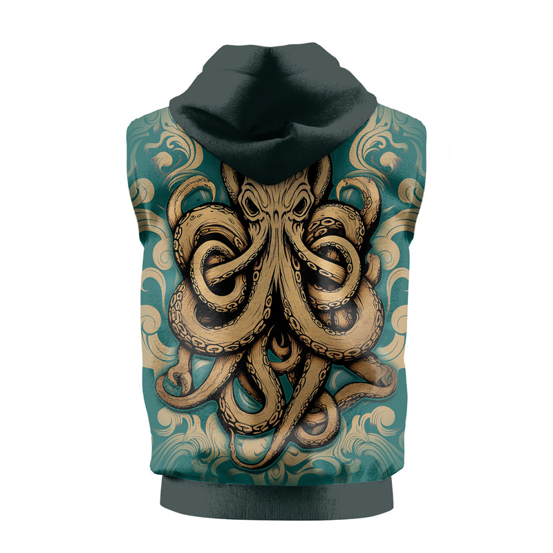 Rashninja Octopus Dominion Sleeveless Hoodie | MMA Sleeveless Hoodie