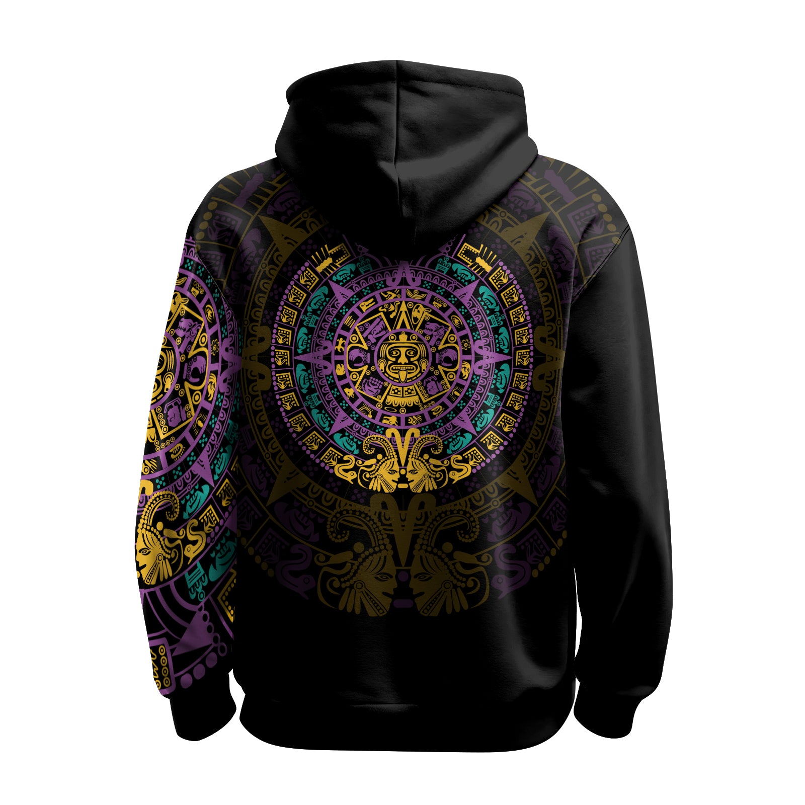 Rashninja Aztec Purple Tribe Headman AOP Hoodie