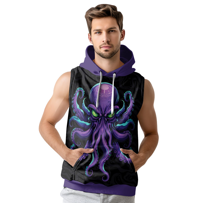 Rashninja Octopus Overlord Sleeveless Hoodie | MMA Sleeveless Hoodie