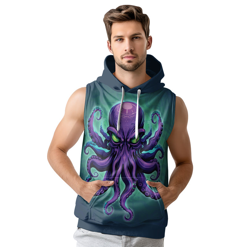 Rashninja Octopus Overlord Sleeveless Hoodie | MMA Sleeveless Hoodie