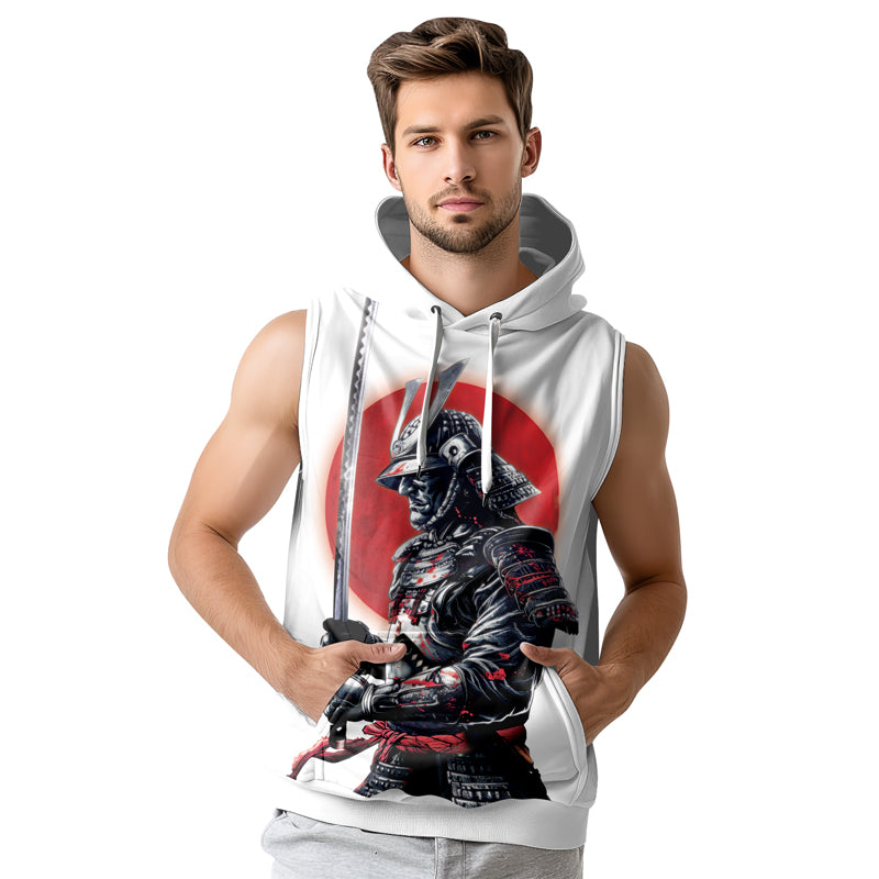 Rashninja Legendary Samurai Warrior Sleeveless Hoodie | MMA Gym Hoodie