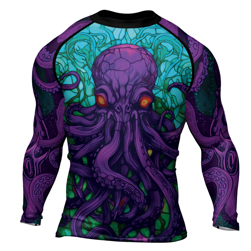 Rashninja Eldritch Entity Cthulhu Men's Short Sleeve Rash Guard - Rashninja LLC