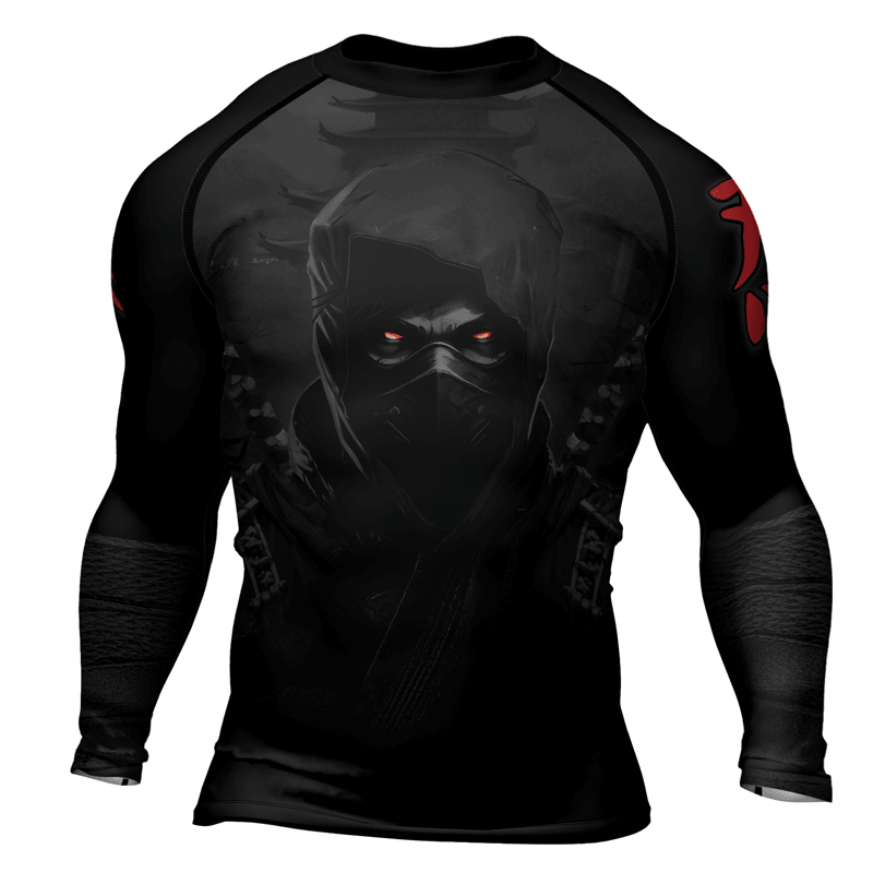 Rashninja Ninja Fury Men's Long Sleeve Rash Guard | Fightwear