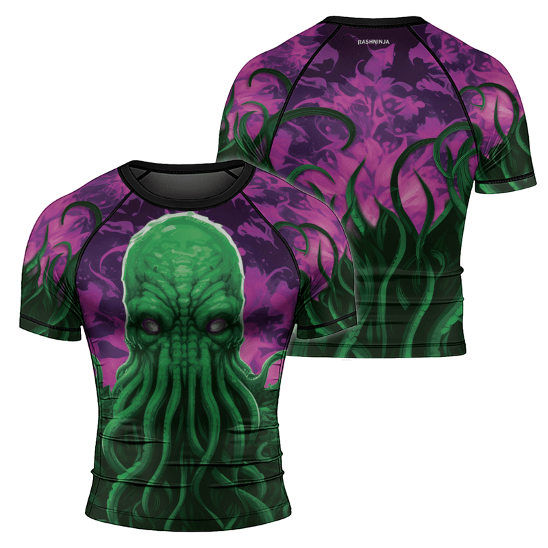 Rashninja Madness Manifest Octopus Men's Short Sleeve Rash Guard - Rashninja LLC