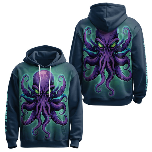 Rashninja Octopus Overlord AOP Hoodie | Jiu Jitsu Octopus Hoodie