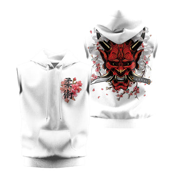 Rashninja Oni Blossom Fusion Sleeveless Hoodie | MMA Sleeveless Hoodie