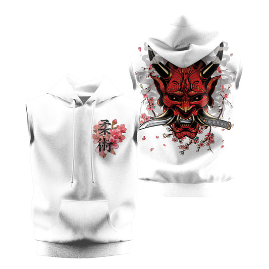 Rashninja Oni Blossom Fusion Sleeveless Hoodie | MMA Sleeveless Hoodie