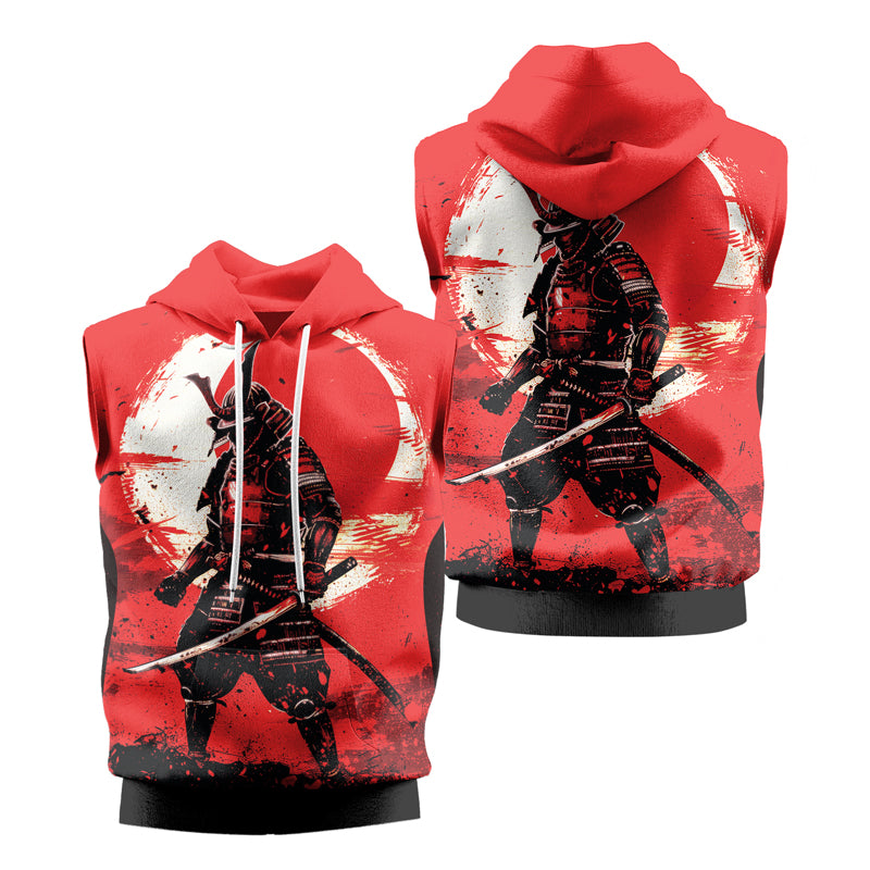 Rashninja Blade of the Samurai Sleeveless Hoodie | Sleeveless Hoodie