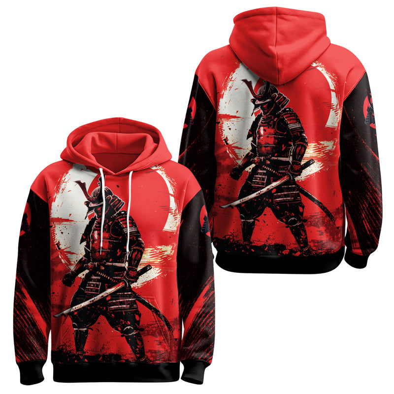 Rashninja Blade of the Samurai AOP Hoodie | Samurai Style Hoodie