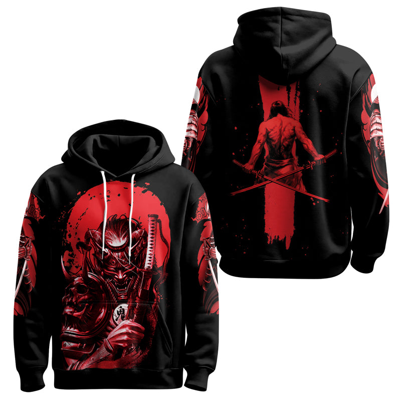 Rashninja Katana Master Samurai Swordplay AOP Hoodie | Samurai Hoodie