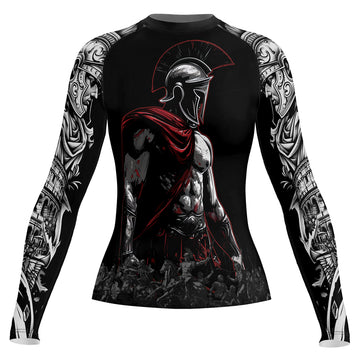 Rashninja Spartan Warrior Crest Women's Long Sleeve Rash Guard