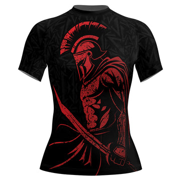 Rashninja Spartan Red Shield Women's Short Sleeve Rash Guard