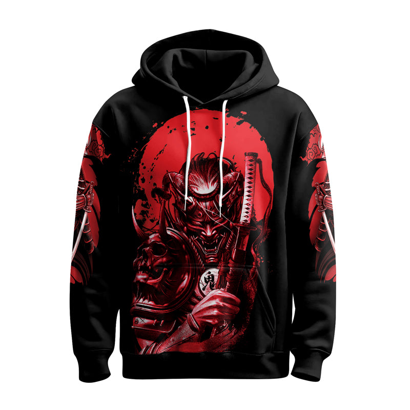 Rashninja Katana Master Samurai Swordplay AOP Hoodie | Samurai Hoodie