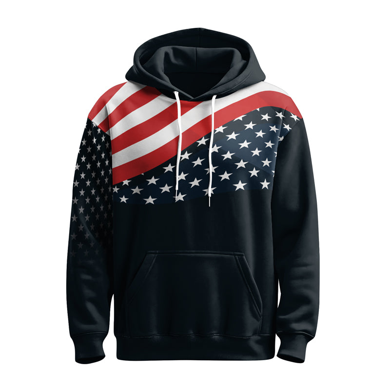 Rashninja Patriotic American Flag AOP Hoodie | Patriotic Hoodies