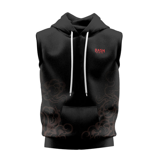 Rashninja Mystic Skull Samurai Sleeveless Hoodie | Sleeveless Hoodie