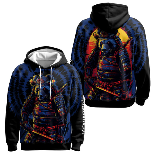 Rashninja Panda Samurai Essence AOP Hoodie