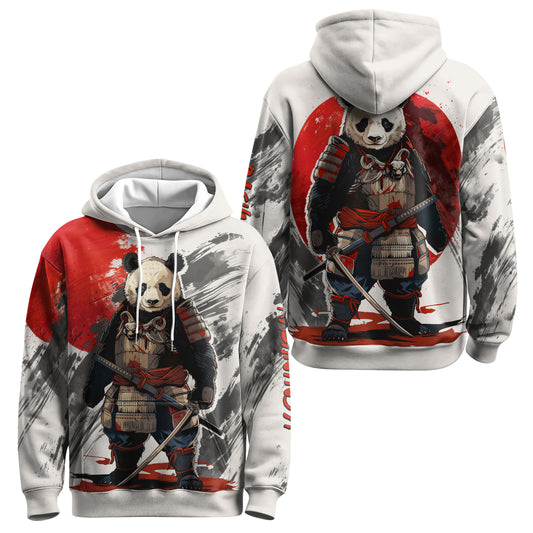 Rashninja Panda Samurai Armor AOP Hoodie