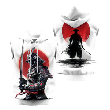 Rashninja Legendary Samurai Warrior Sleeveless Hoodie | MMA Gym Hoodie