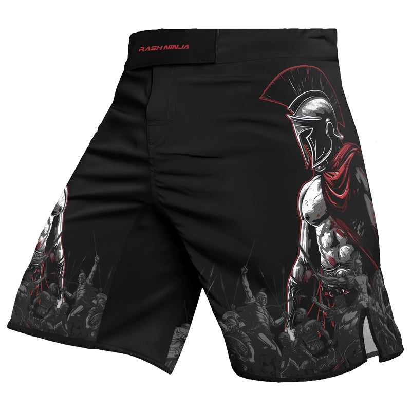 Rashninja Spartan Warrior Crest Men's Fight Shorts