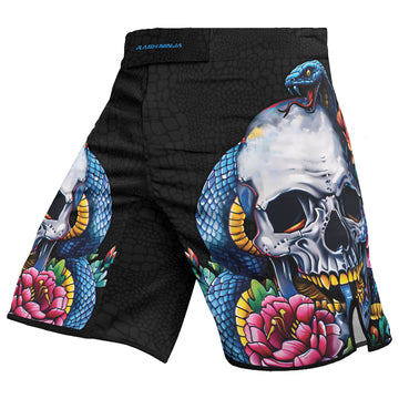 Rashninja Snake Dark Bloom Men's Fight Shorts

