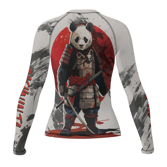 Rashninja Panda Samurai Armor Women's Long Sleeve Rash Guard