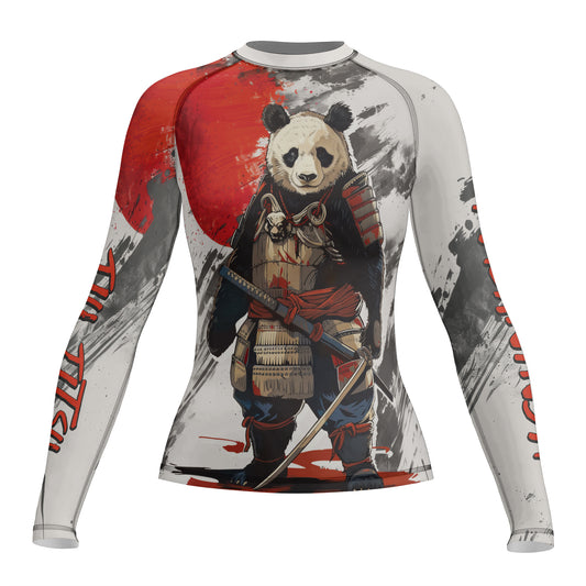 Rashninja Panda Samurai Armor Women's Long Sleeve Rash Guard