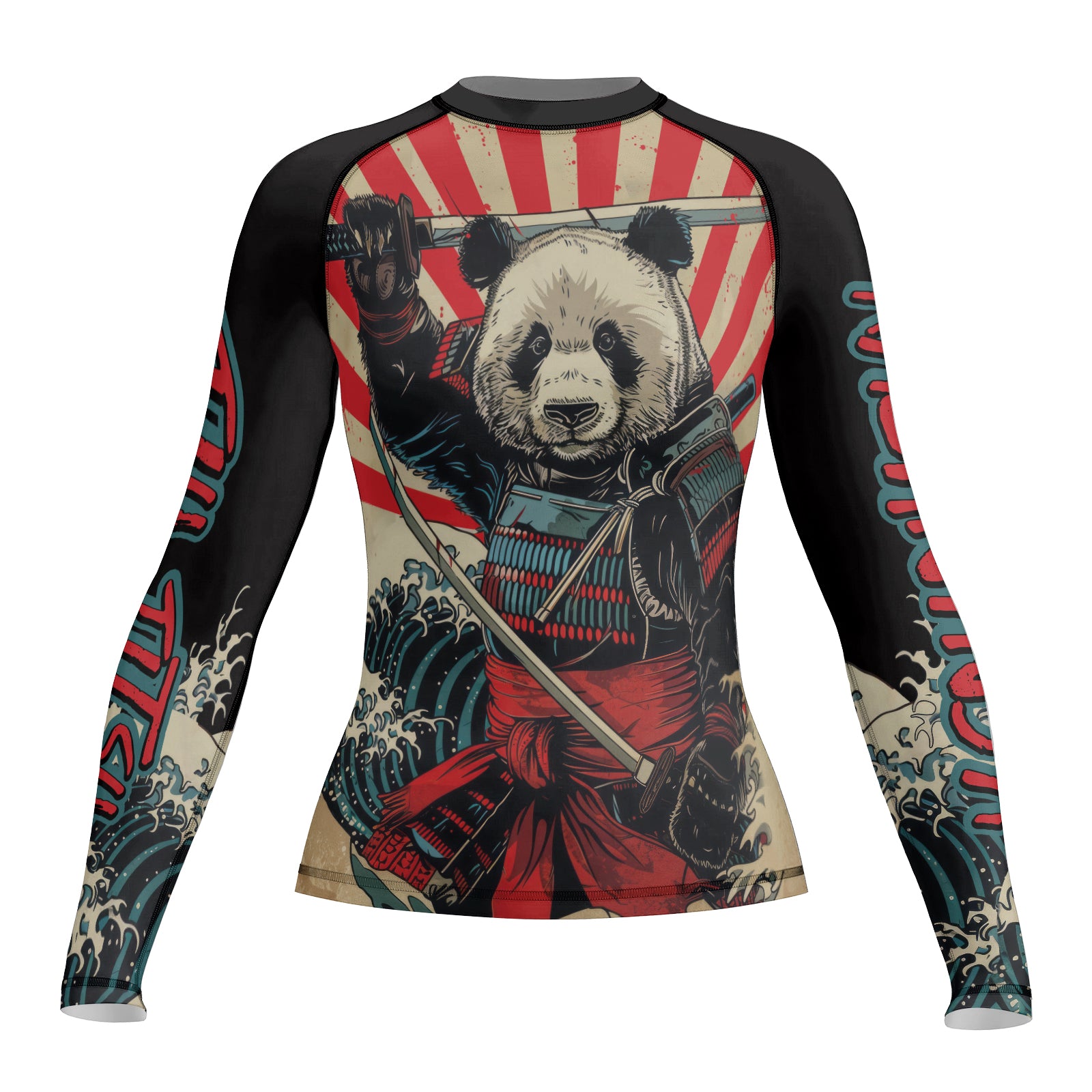 Rashninja Panda Samurai Women's Long Sleeve Rash Guard | Rash Guard