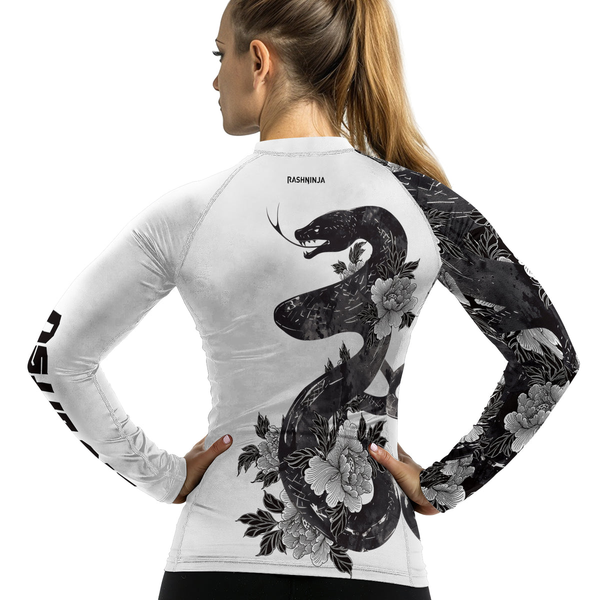 Daniela Rash Guard Rashninja Jiujitsu Snake Women's Long Sleeve Rash Guard | Rash Guard