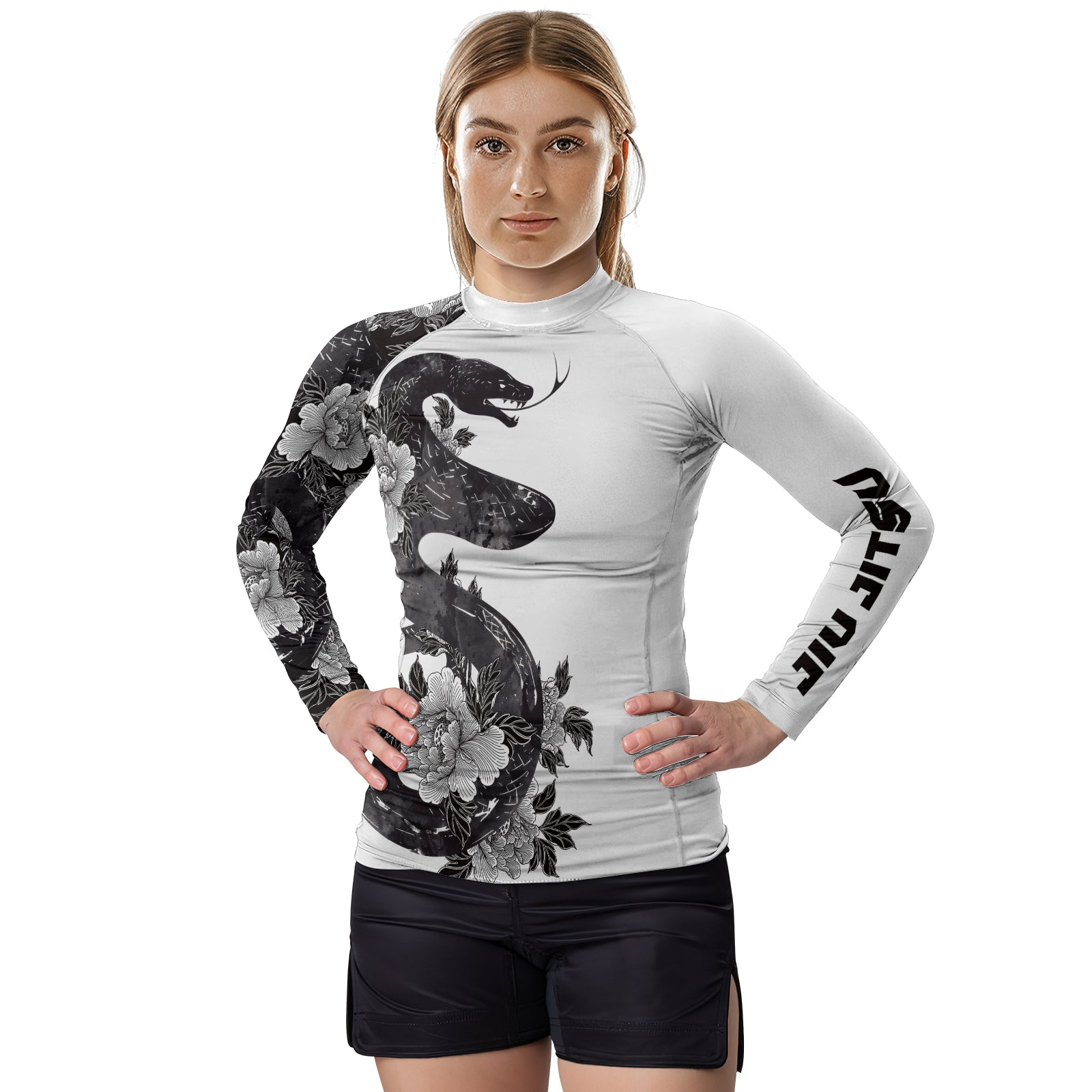 Rashninja Jujitsu Snake Women's Long Sleeve Rash Guard