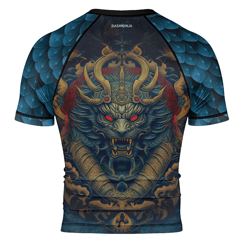 Rashninja Mysterious Dragon Men's Short Sleeve Rash Guard - Rashninja LLC