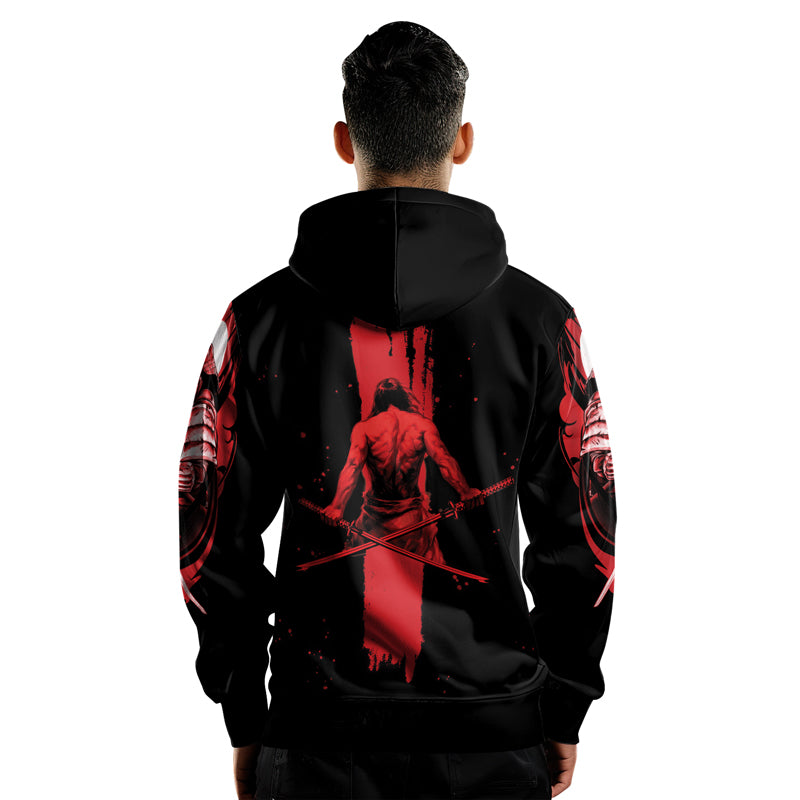 Rashninja Katana Master Samurai Swordplay AOP Hoodie | Samurai Hoodie