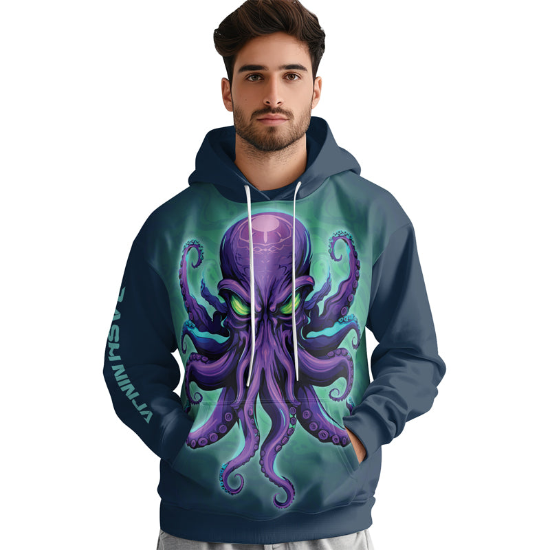 Rashninja Octopus Overlord AOP Hoodie | Jiu Jitsu Octopus Hoodie