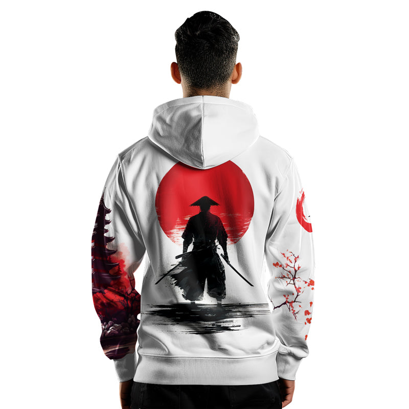 Rashninja Legendary Samurai Warrior AOP Hoodie | Samurai Style Hoodie