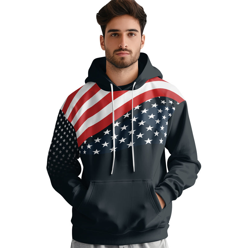 Rashninja Patriotic American Flag AOP Hoodie | Patriotic Hoodies