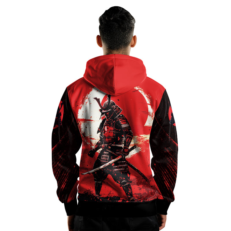 Rashninja Blade of the Samurai AOP Hoodie | Samurai Style Hoodie