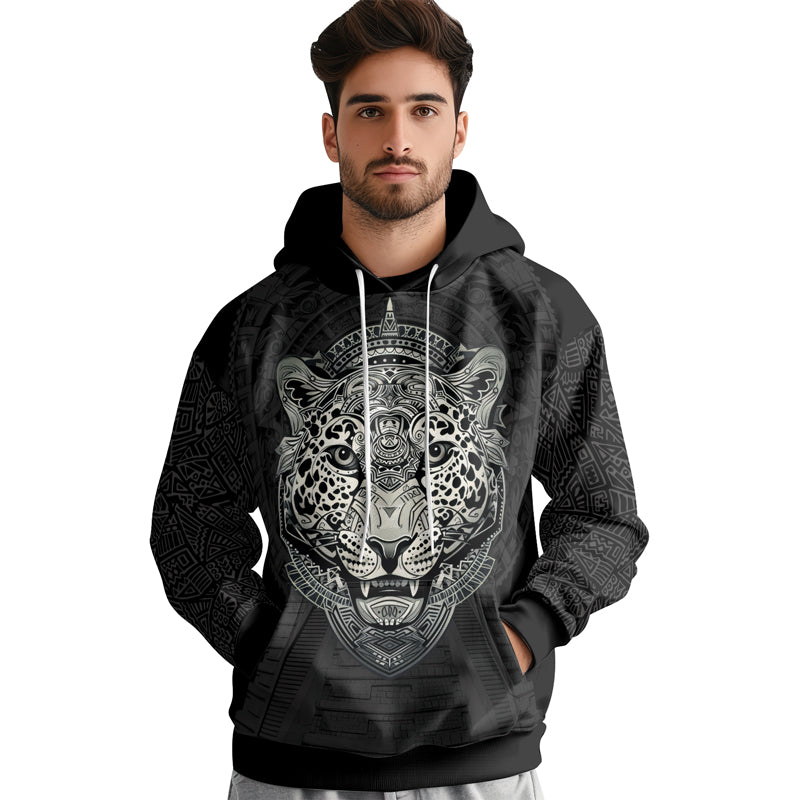 Rashninja Aztec Hunting Jaguar AOP Hoodie