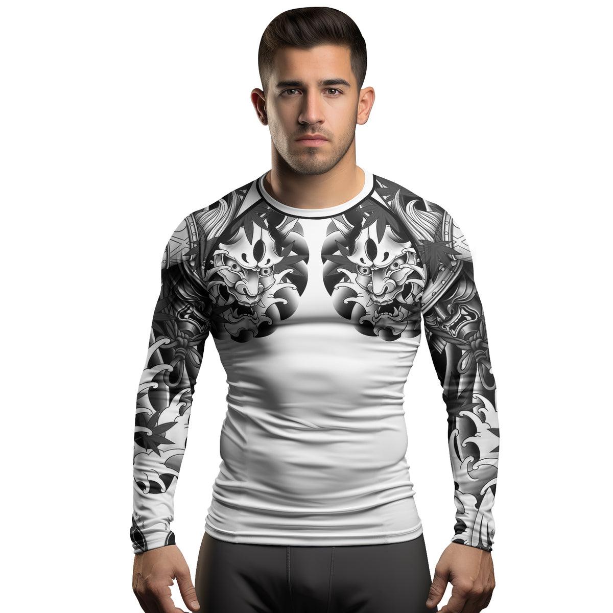 Rashninja Oni Shadows Men's Long Sleeve Rash Guard - Rashninja LLC