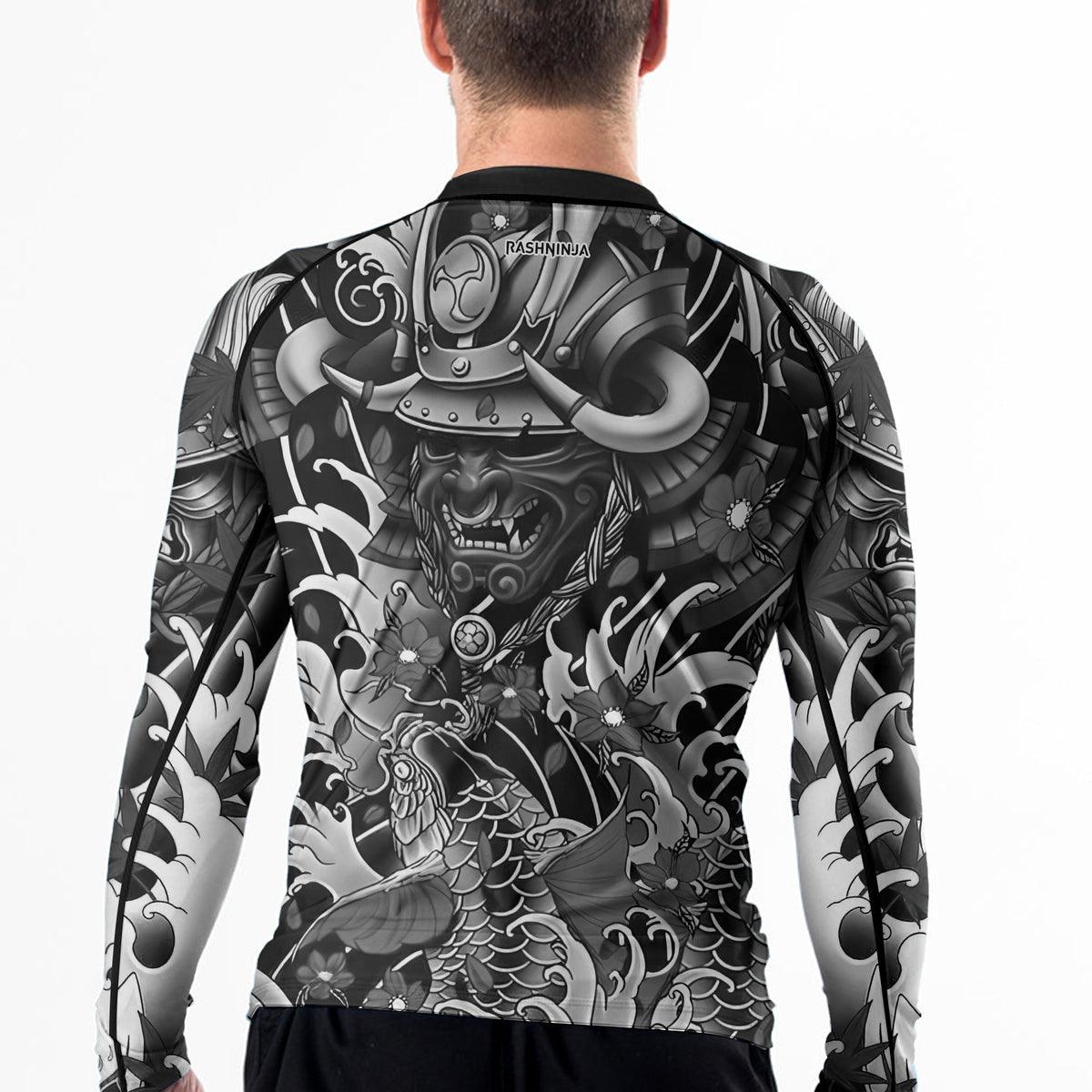 Rashninja Oni Shadows Men's Long Sleeve Rash Guard - Rashninja LLC