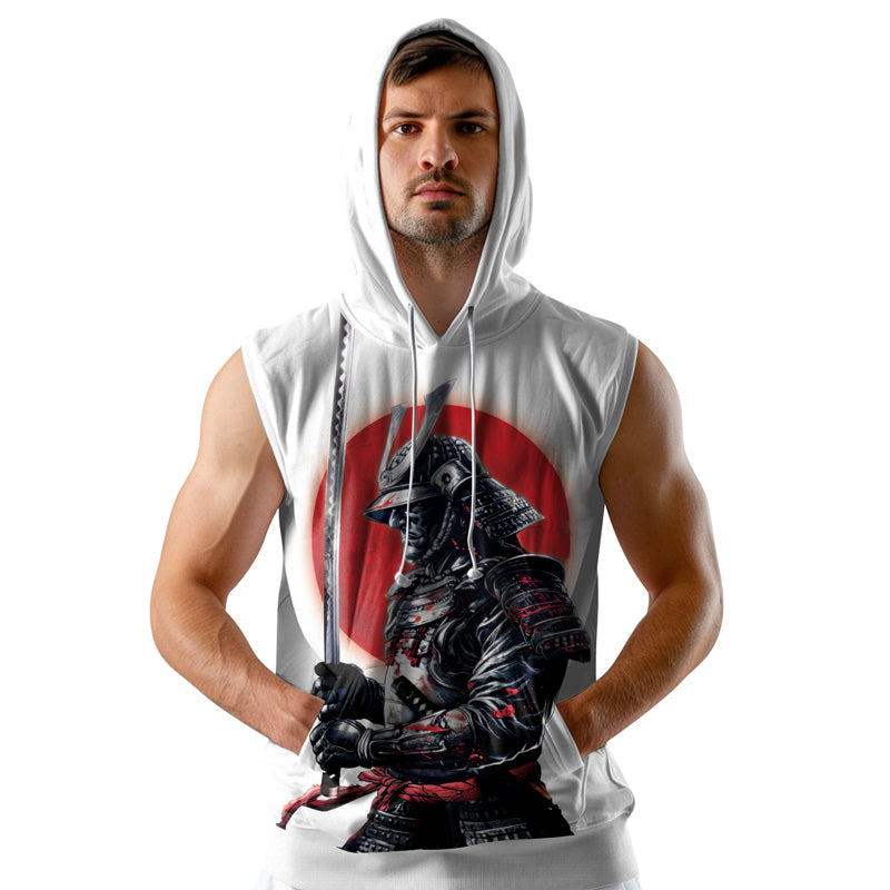 Rashninja Legendary Samurai Warrior Sleeveless Hoodie | MMA Gym Hoodie