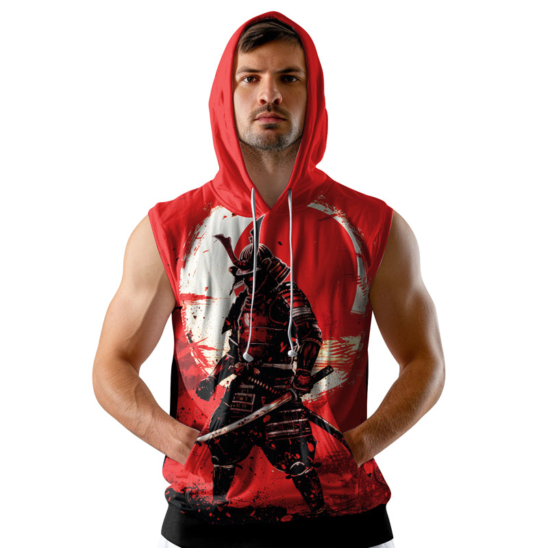 Rashninja Blade of the Samurai Sleeveless Hoodie | Sleeveless Hoodie