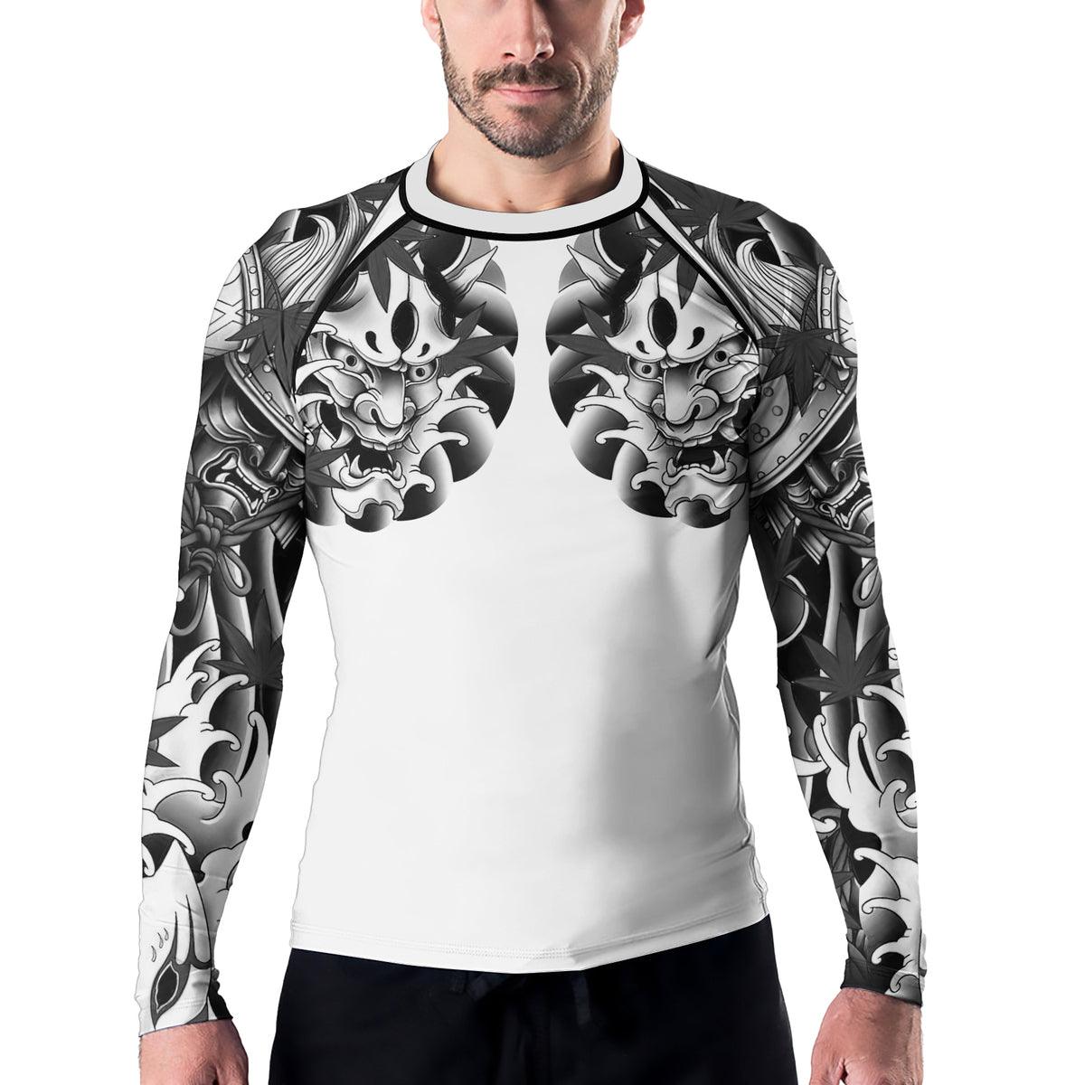 Rashninja Oni Shadows Men's Long Sleeve Rash Guard - Rashninja LLC