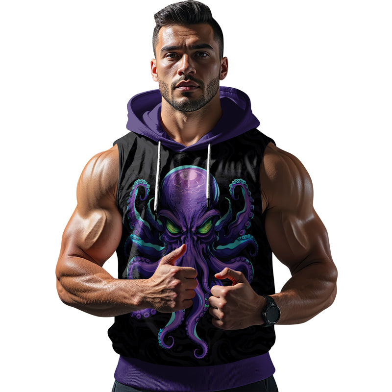 Rashninja Octopus Overlord Sleeveless Hoodie | MMA Sleeveless Hoodie