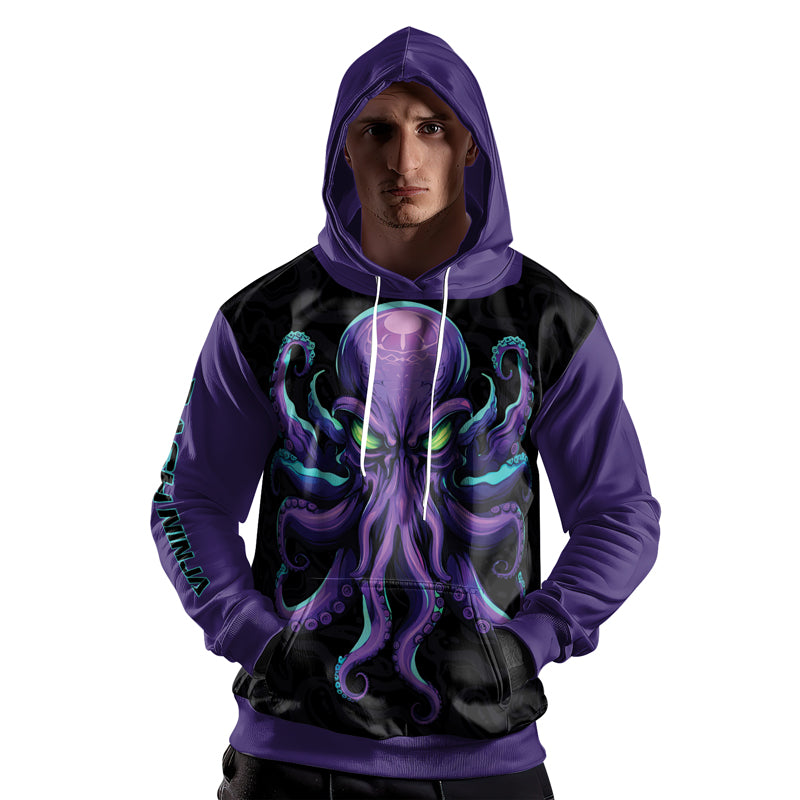 Rashninja Octopus Overlord AOP Hoodie | Jiu Jitsu Octopus Hoodie