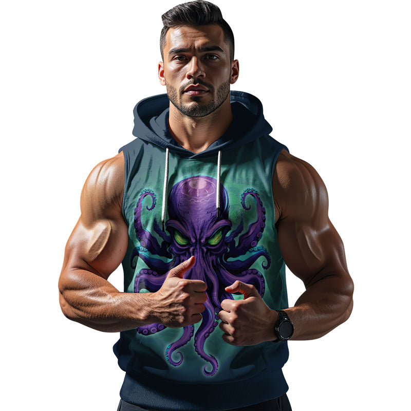 Rashninja Octopus Overlord Sleeveless Hoodie | MMA Sleeveless Hoodie