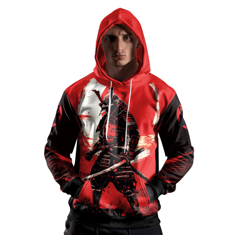 Rashninja Blade of the Samurai AOP Hoodie | Samurai Style Hoodie