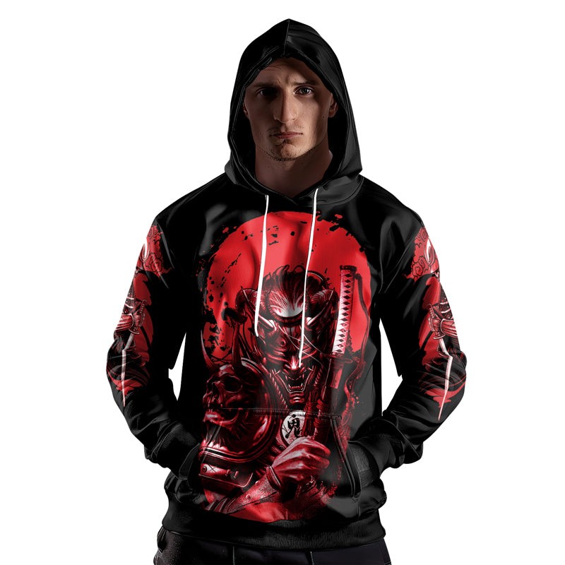 Rashninja Katana Master Samurai Swordplay AOP Hoodie | Samurai Hoodie