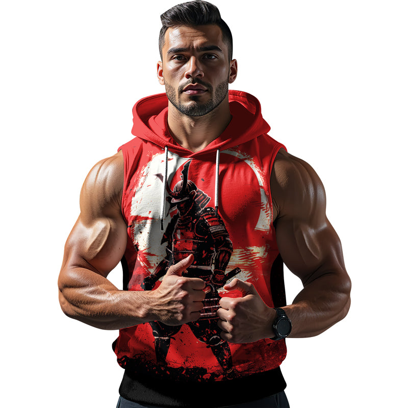 Rashninja Blade of the Samurai Sleeveless Hoodie | Sleeveless Hoodie