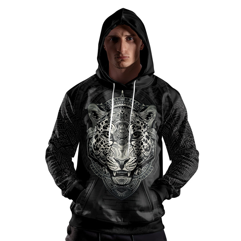 Rashninja Aztec Hunting Jaguar AOP Hoodie