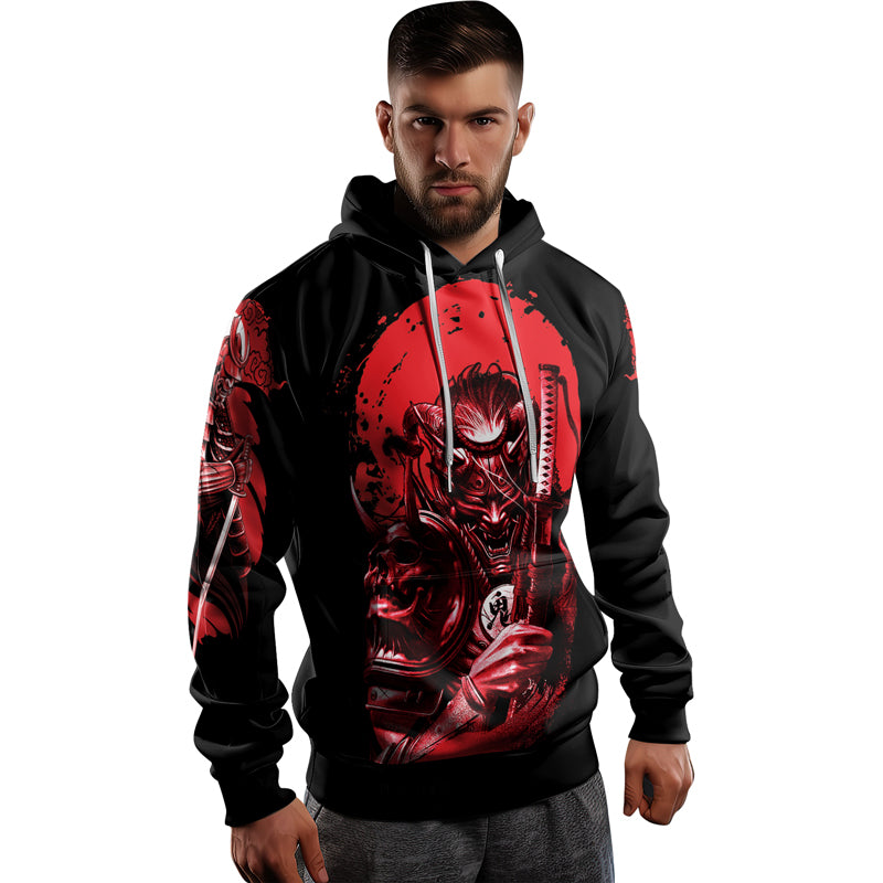 Rashninja Katana Master Samurai Swordplay AOP Hoodie | Samurai Hoodie